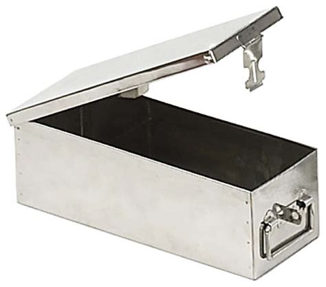 small stainless steel box with with attached boomerang|Packaging Products .